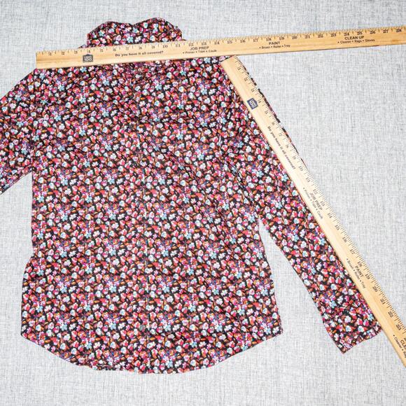 J.Crew Liberty Art Fabric Sarah Tie Neck Button up Shirt size 6 - Picture 9 of 9